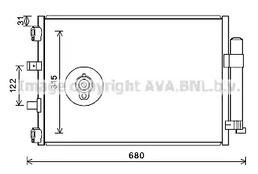 Конденсатор кондиционера AVA QUALITY COOLING FD5487D