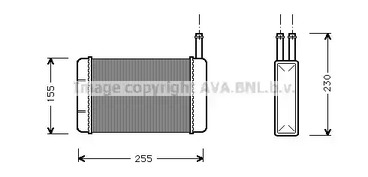 Теплообменник отопления салона AVA QUALITY COOLING FD6134