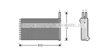 Теплообменник отопления салона AVA QUALITY COOLING FD6154