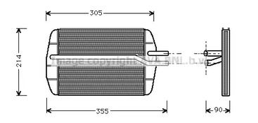 Теплообменник отопления салона AVA QUALITY COOLING FD6216