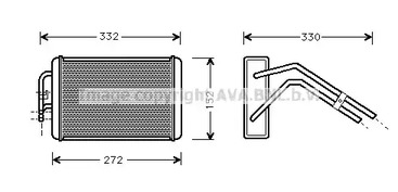 Теплообменник отопления салона AVA QUALITY COOLING FD6291