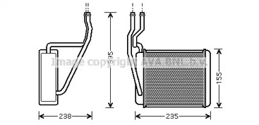 Теплообменник отопления салона AVA QUALITY COOLING FD6329