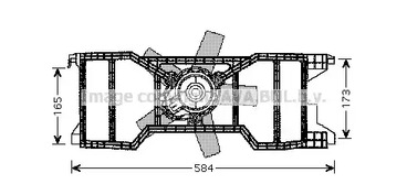 Вентилятор охлаждения двигателя AVA QUALITY COOLING FD7540