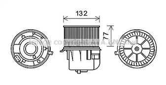 Вентилятор салона AVA QUALITY COOLING FD8572
