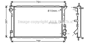 Радиатор охлаждения двс AVA QUALITY COOLING FDA2411
