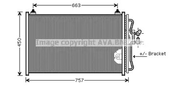 Конденсатор кондиционера AVA QUALITY COOLING FDA5347