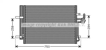 Конденсатор кондиционера AVA QUALITY COOLING FDA5428D