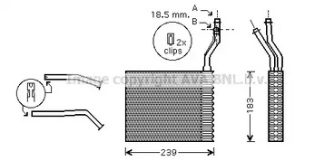 Теплообменник отопление салона AVA QUALITY COOLING FDA6364