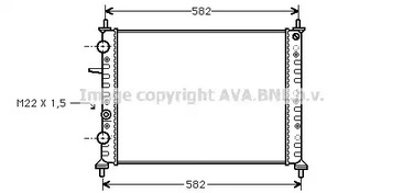 Радиатор охлаждения двигателя AVA QUALITY COOLING FT2161