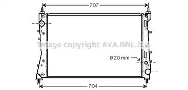 Радиатор охлаждения двигателя AVA QUALITY COOLING FT2359