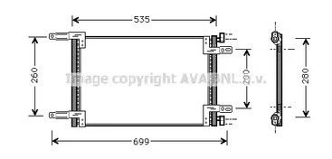 Конденсатор кондиционера AVA QUALITY COOLING FT5248