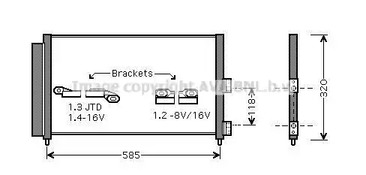 Конденсатор кондиционера AVA QUALITY COOLING FT5289D