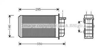 Теплообменник отопления салона AVA QUALITY COOLING FT6183