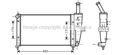 Радиатор системы охлаждения мкпп AVA QUALITY COOLING FTA2208