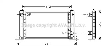 Радиатор охлаждения AVA QUALITY COOLING FTA2243