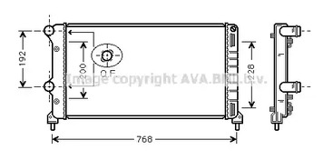 Радиатор охлаждение двигателя AVA QUALITY COOLING FTA2250