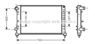 Радиатор охлаждения двигателя AVA QUALITY COOLING FTA2261