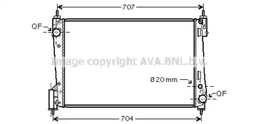 Радиатор охлаждения AVA QUALITY COOLING FTA2311