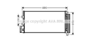 Конденсатор кондиционера AVA QUALITY COOLING FTA5356D