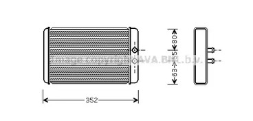 Теплообменник отопления салона AVA QUALITY COOLING FTA6265