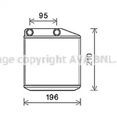 Теплообменник отопление салона AVA QUALITY COOLING FTA6313