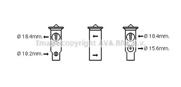Расширительный клапан кондиционера AVA QUALITY COOLING HD1254