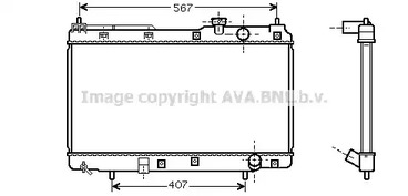 Радиатор охлаждения двигателя AVA QUALITY COOLING HD2175