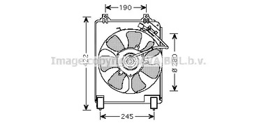 Вентилятор справа AVA QUALITY COOLING HD7526