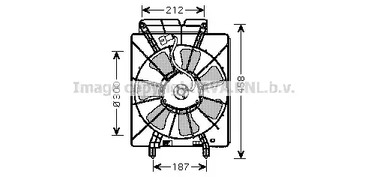 Вентилятор охлаждения двигателя AVA QUALITY COOLING HD7533