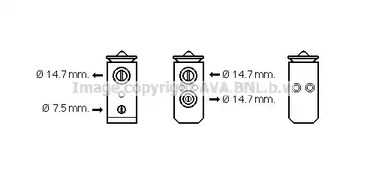 Расширительный клапан кондиционера AVA QUALITY COOLING HY1294