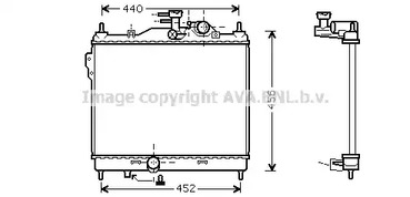 Радиатор охлаждения двигателя AVA QUALITY COOLING HY2103