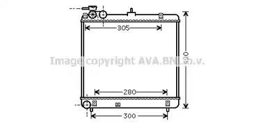 Радиатор охлаждение двигателя AVA QUALITY COOLING HY2192