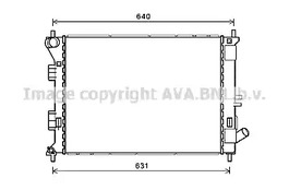 Радиатор охлаждение двигателя AVA QUALITY COOLING HY2335