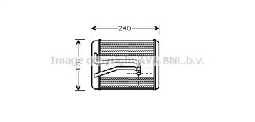 Теплообменник отопления салона AVA QUALITY COOLING HY6119