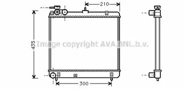 Радиатор охлаждения двигателя AVA QUALITY COOLING HYA2051