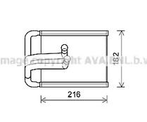 Радиатор печки AVA QUALITY COOLING HYA6254