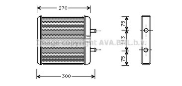 Радиатор отопителя AVA QUALITY COOLING IV6048