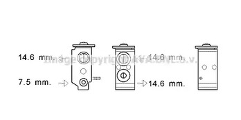 Клапан расширительный системы кондиционирования AVA QUALITY COOLING KA1268