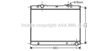 Радиатор охлаждения двигателя AVA QUALITY COOLING KA2055