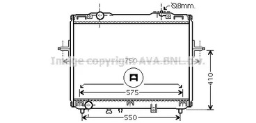Радиатор охлаждение двигателя AVA QUALITY COOLING KA2069