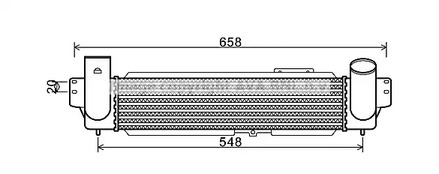 Интеркулер AVA QUALITY COOLING KA4141