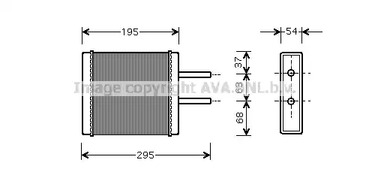 Теплообменник отопления салона AVA QUALITY COOLING KA6047