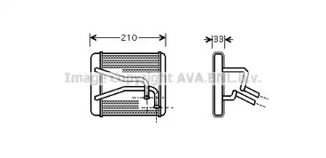 Теплообменник отопления салона AVA QUALITY COOLING KA6049