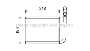 Радиатор печки AVA QUALITY COOLING KA6166