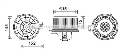 Вентилятор салона AVA QUALITY COOLING KA8234