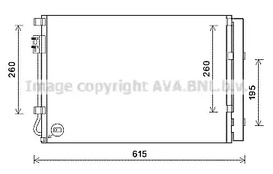 Радиатор кондиционера AVA QUALITY COOLING KAA5280D