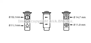 Расширительный клапан кондиционера AVA QUALITY COOLING MS1112