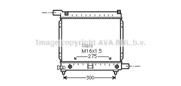 Радиатор системы охлаждения AVA QUALITY COOLING MS2064