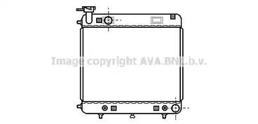 Радиатор системы охлаждения двигателя AVA QUALITY COOLING MS2122