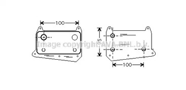 Масляный радиатор двигательного масло AVA QUALITY COOLING MS3376